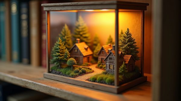 Create charming DIY dioramas for your bookshelf