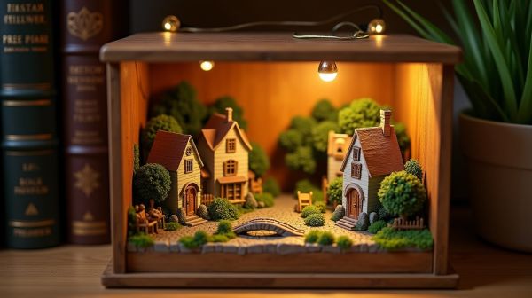 Create charming DIY dioramas for your bookshelf